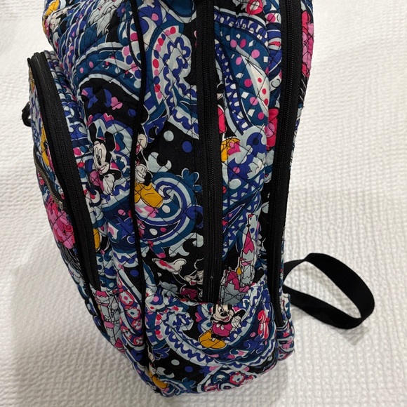 Vera Bradley Disney Paisley Mickey Mouse Backpack - Black and Pink - Picture 6 of 9